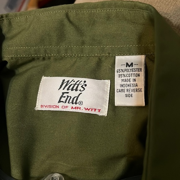 NWT witt’s end size M green long sleeves t shirt - Picture 3 of 5